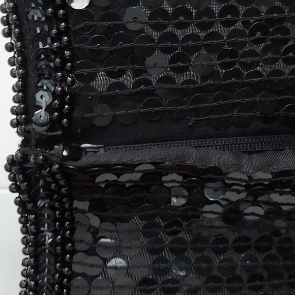 Vintage Jakelin Designs Floral Sequins & Beaded Top Size 3X Black - Picture 8 of 16